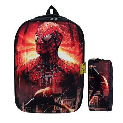 کیف مدرسه پسرانه مدل مردعنکبوتی spiderman با جامدادی